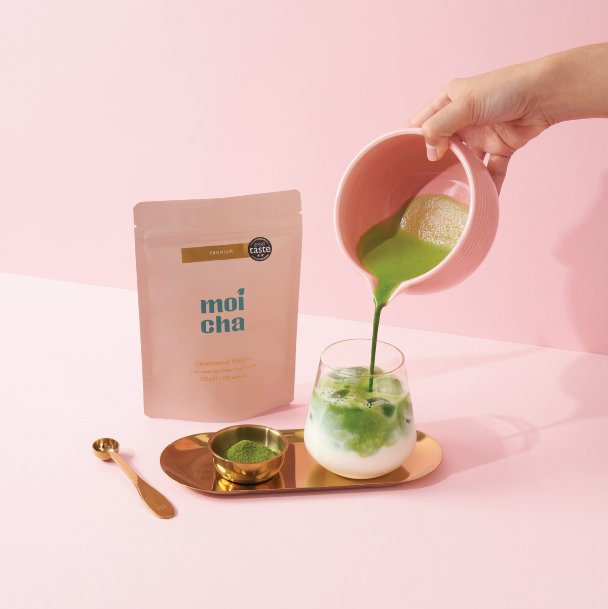 Premium Ceremonial Matcha - 100g Pouch Moicha Matcha