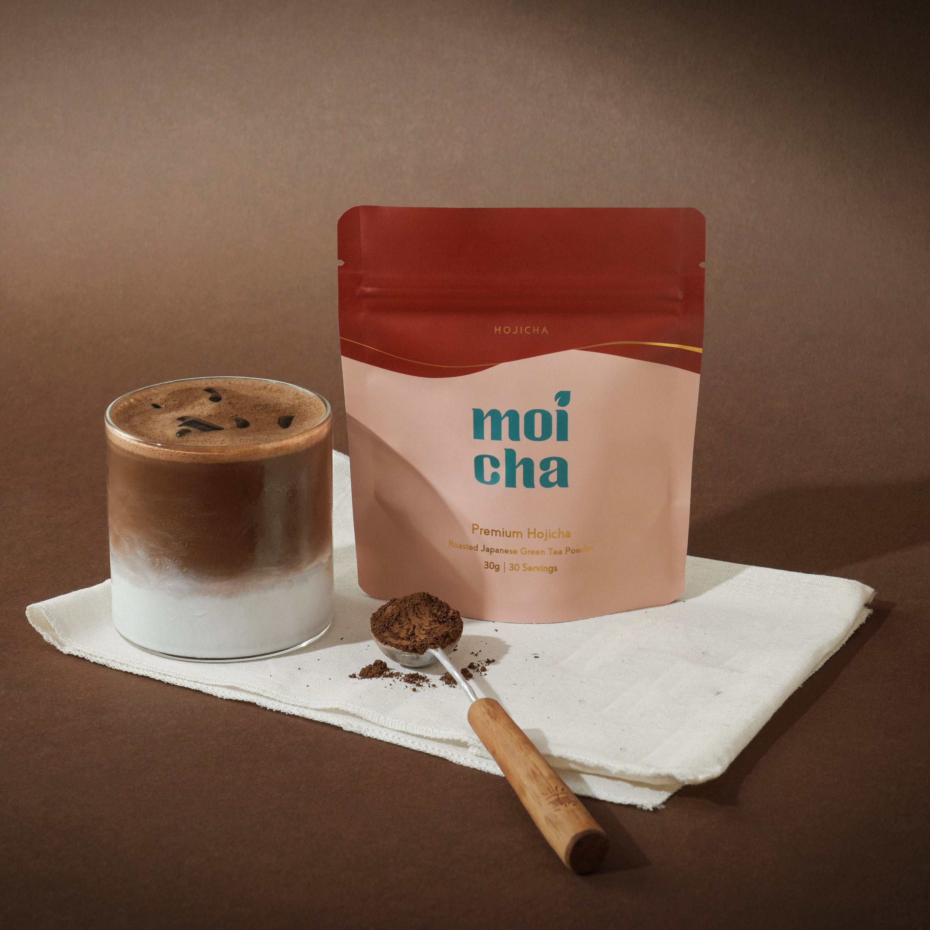Hojicha — 30g Pouch Moicha Matcha London